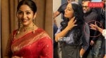 As Navya Nair was leaving the venue with Pathirathri's team, someone in the crowd reached out and attempted to touch her inappropriately from behind.
