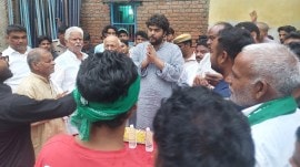 RJD's Raghunathpur candidate Osama Shahab on the campaign trail, shahabuddin