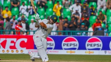Pakistan's Imam-ul-Haq bats during the first day of of first test cricket match between Pakistan and South Africa, in Lahore, Pakistan on Sunday. (AP Photo)