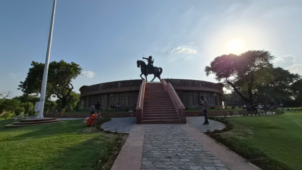 The 12th-century monument in a park in South Delhi’s Mehrauli where the exhibition will be held