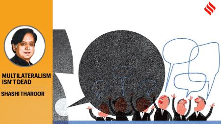 The UN may be imperfect; but as the legendary Dag Hammarskjold put it, the UN was ‘not created to take mankind to heaven, but to save humanity from hell’. (Illustration by: Shashi Tharoor)