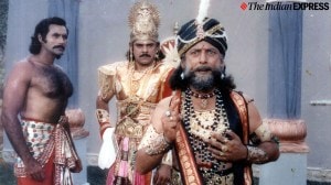 Puneet Issar with Pankaj Dheer in BR Chopra's Mahabharat