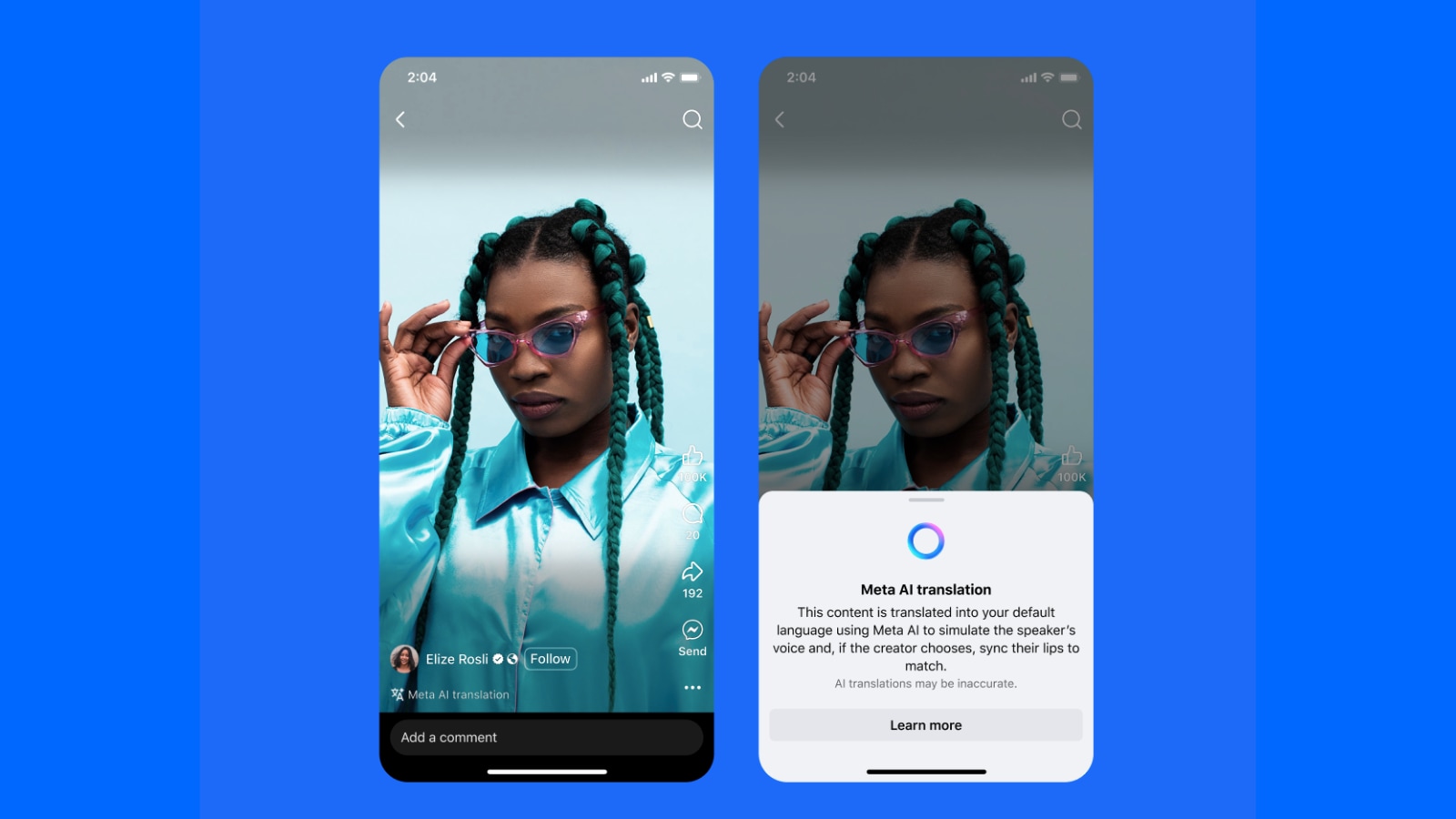 Instagram and Facebook Reels can now be auto translated in Hindi and Portuguese