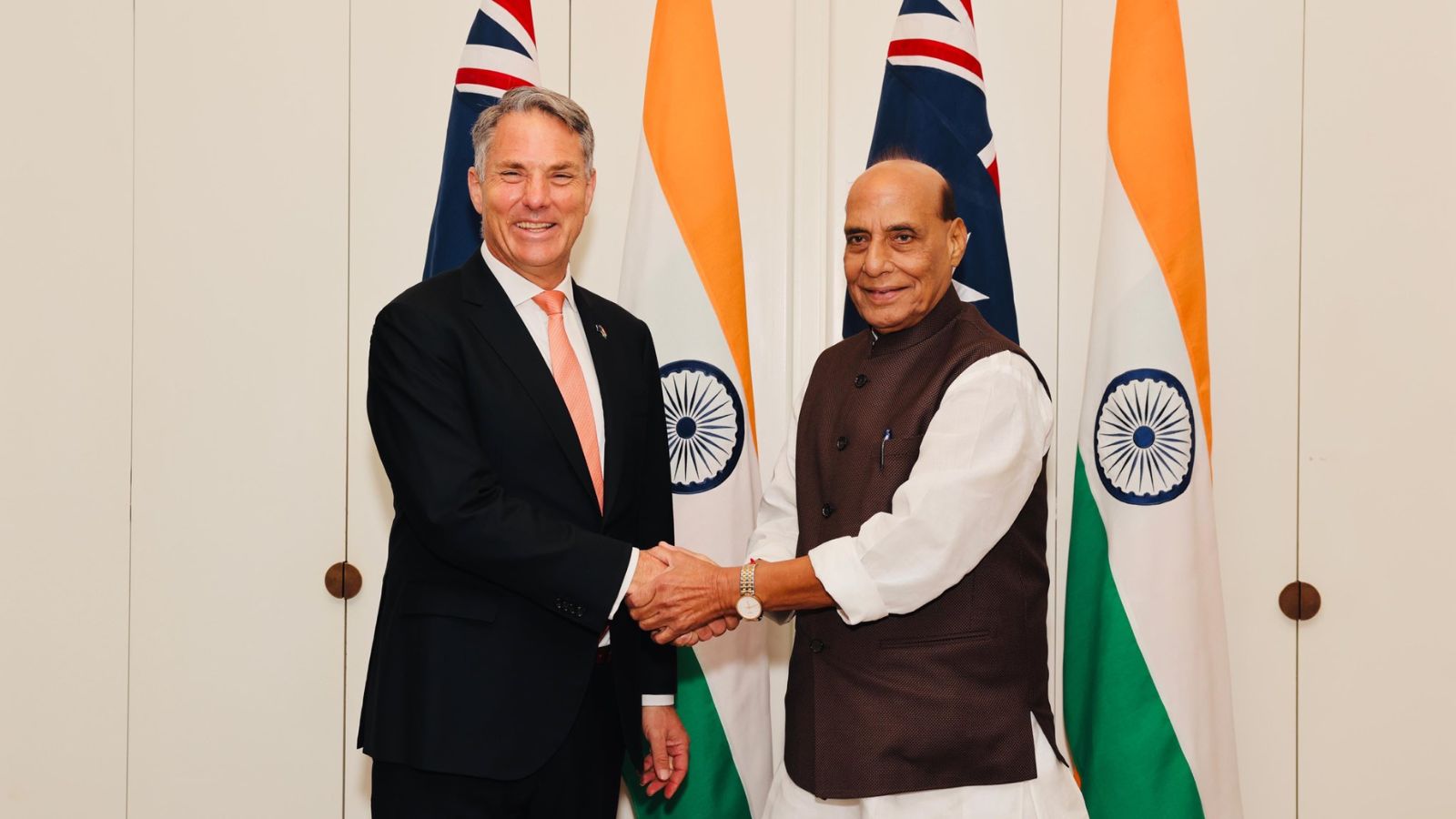 Rajnath, Marles hold talks in Canberra Forum for joint staff talks to submarine co-op: India, Australia ink 3 pacts