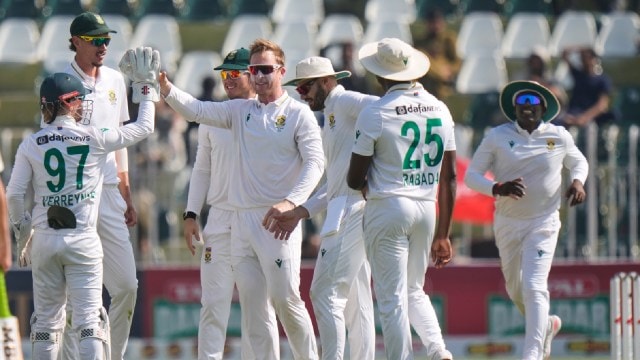 South Africa denied Pakistan a series win with their eight-wicket victory in Rawalpindi. (AP)