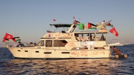 Gaza flotilla says they are being surrounded by more than 20 Israeli vessels