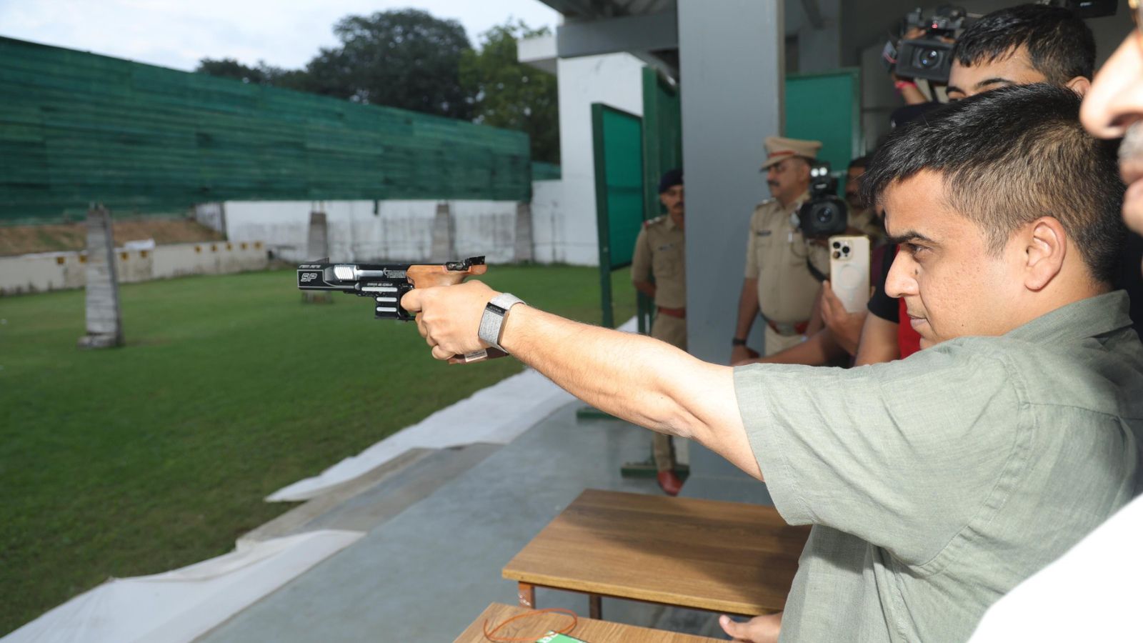 Harsh Sanghavi inaugurates shooting championship