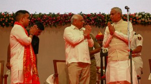 Harsh Sanghavi, Acharya Devvrat, new Gujarat Deputy CM Harsh Sanghavi, Gujarat Deputy CM Harsh Sanghavi, Commonwealth Games, Ahmedabad news, Gujarat news, Indian express, current affairs