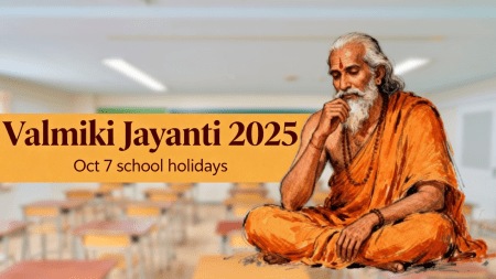 Schools Closed on October 7: Delhi, Noida, UP Schools closed due to Valmiki Jayanti (AI Generated Image)