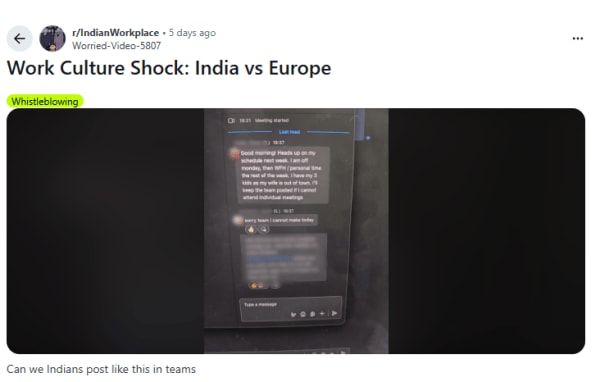 Reddit post
