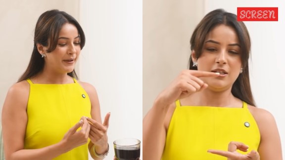 Shehnaaz Gill drinks black alkaline water costing Rs 600 per bottle