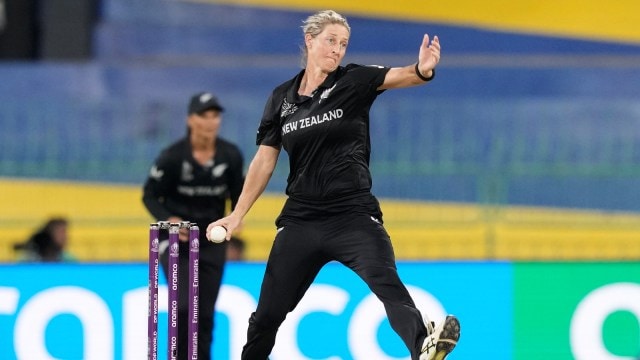 New Zealand skipper Sophie Devine in action during World Cup. (Photo: AP)