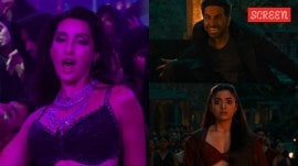 Thamma song 'Dilbar Ki Aankhon Ka' out: Nora Fatehi grooves on retro themed spooky track