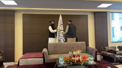 As Taliban stamp presence at Embassy with their flag, old Afghan staffers fear reprisals