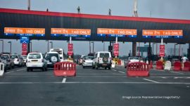 Fatehabad toll workers protest Rs 1100 Diwali bonus