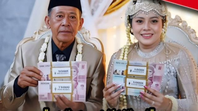 the average spousal age gap in Indonesia has been decreasing in recent years, making this union particularly unusual. Image: @KuwaitUrduNews/X