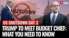 US Shutdown Day 3: Trump Hints at Permanent Federal Agency Cuts in Meeting with Budget Chief