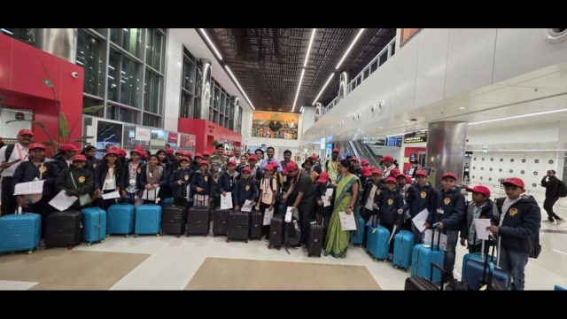 Over 17,000 students had applied for the opportunity. Following three stages of selection tests, top-performing students were chosen for various educational tours.