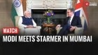 India-Uk Historic Summit |Modi & Starmer Discuss Trade,Defence & Technology Security In Mumbai Meet!
