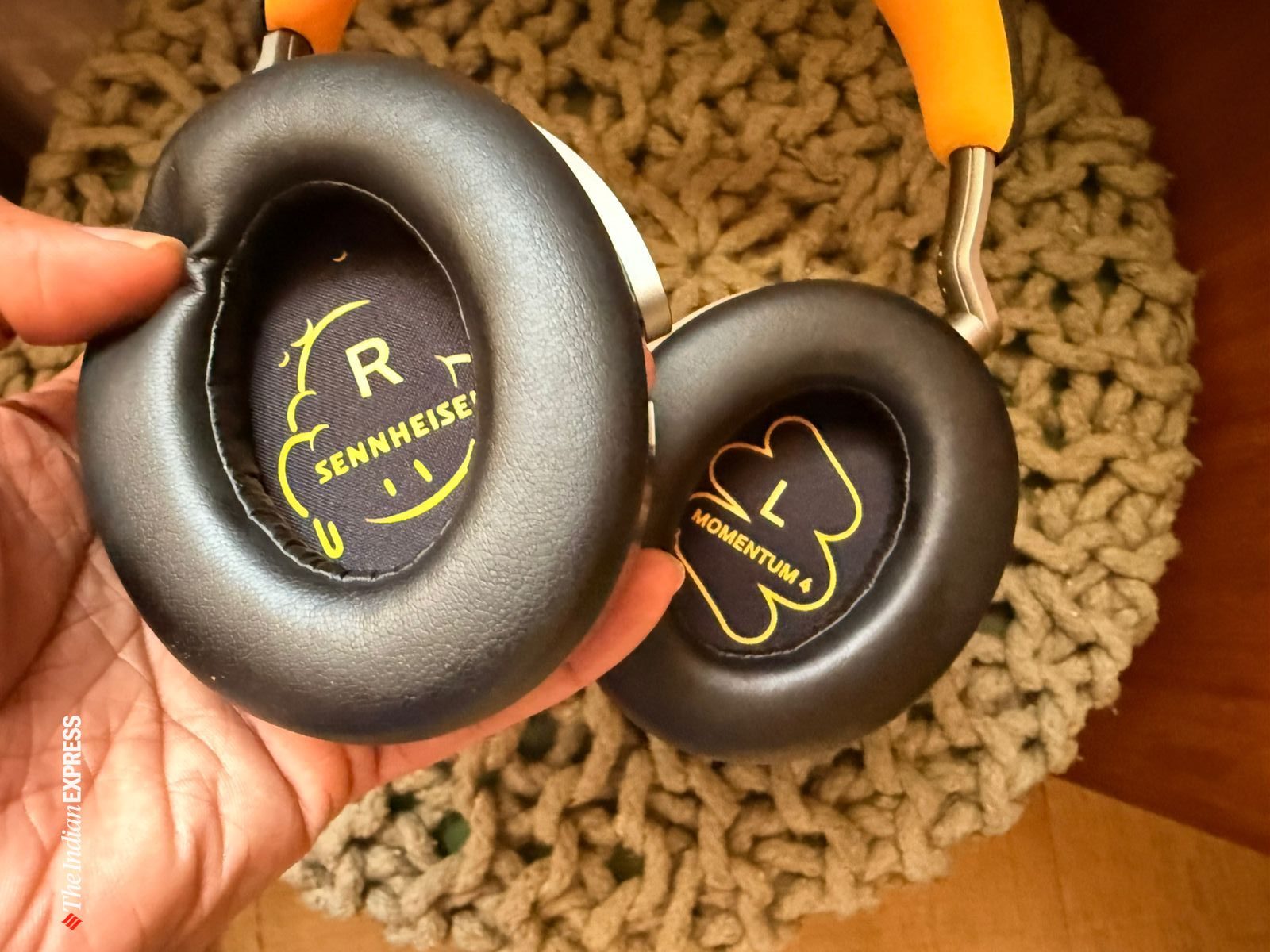 SennheiserYou can slide your fingers on the surface of the ear cup to adjust volume, as well as to pause and play.