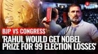 Nobel Controversy in India: Rahul Gandhi in Spotlight! BJP Blasts Congress