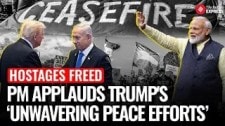 Gaza Ceasefire: PM Modi Hails Hostage Release, Lauds Trump’s ‘Unwavering Peace Efforts’