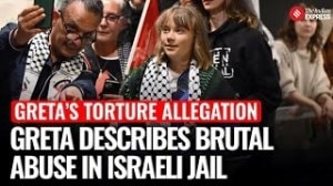 Greta Thunberg Details Torture in Israeli Detention: “Beatings, Gassing & Caging”