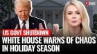Trump, Republicans Warn Of Holiday Travel Chaos Amid US Govt Shutdown | White House Blames Democrats