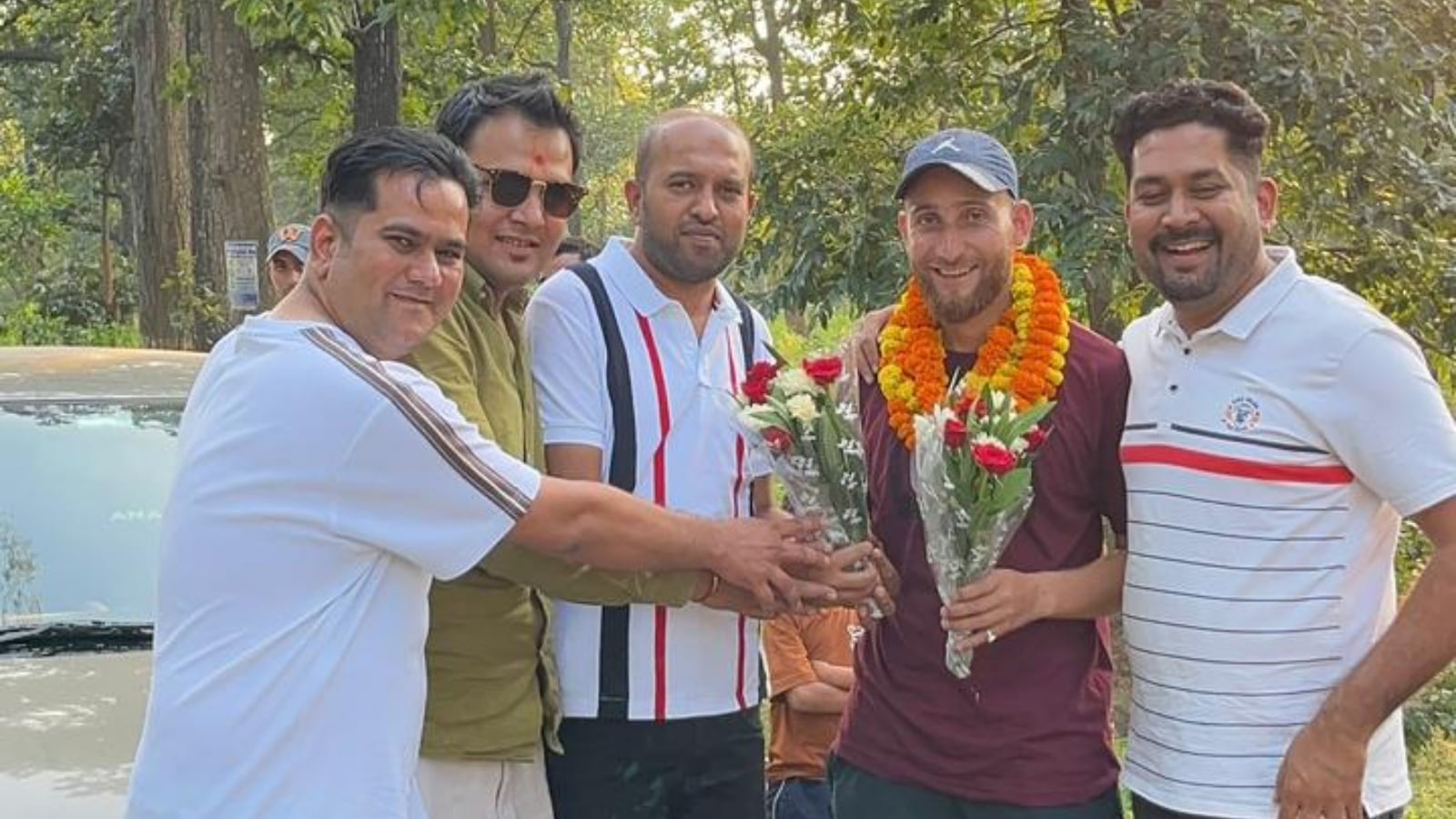 Pahalgam attack, Pahalgam terror attack, Pahalgam terror attack rescuer, Pahalgam terror attack rescuer gets warm welcome in Chhattisgarh, Chhattisgarh, Nazakat Ahmed Shah, Indian express news, current affairs