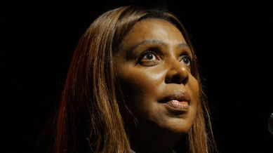 New York Attorney General Letitia James speaks during an event for New York City mayoral candidate Zohran Mamdani, Monday