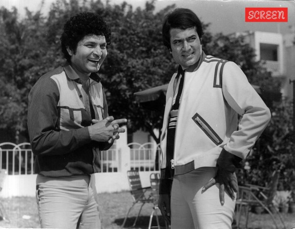 Asrani with actor Rajesh Khanna