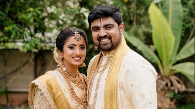 Kruthika and Mahendra tied the knot in an arranged marriage on May 26, 2024.