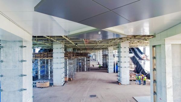 Construction work in progress at Bilimora bullet train station (Image: NHSRCL)
