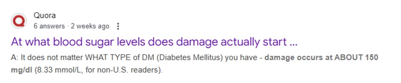 blood sgar Quora