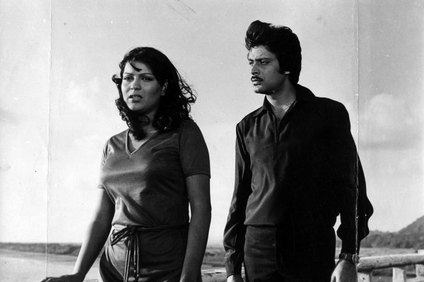 Film star Zeenat Aman and Deepak Parashar in Insaf Ka Tarazoo. (Express Archive)