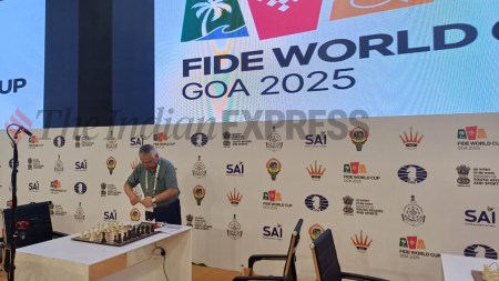 A day before the FIDE World Cup kicks off in earnest, a small battalion of about 200 people is working tirelessly at the Resort Rio Convention Centre. (Express Photo by Amit Kamath)