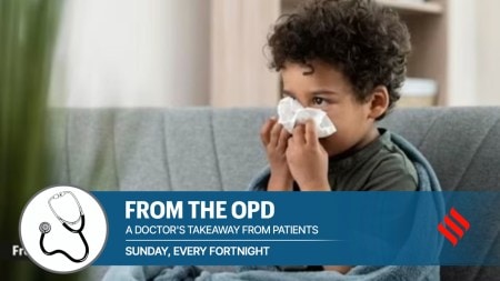 child coughing