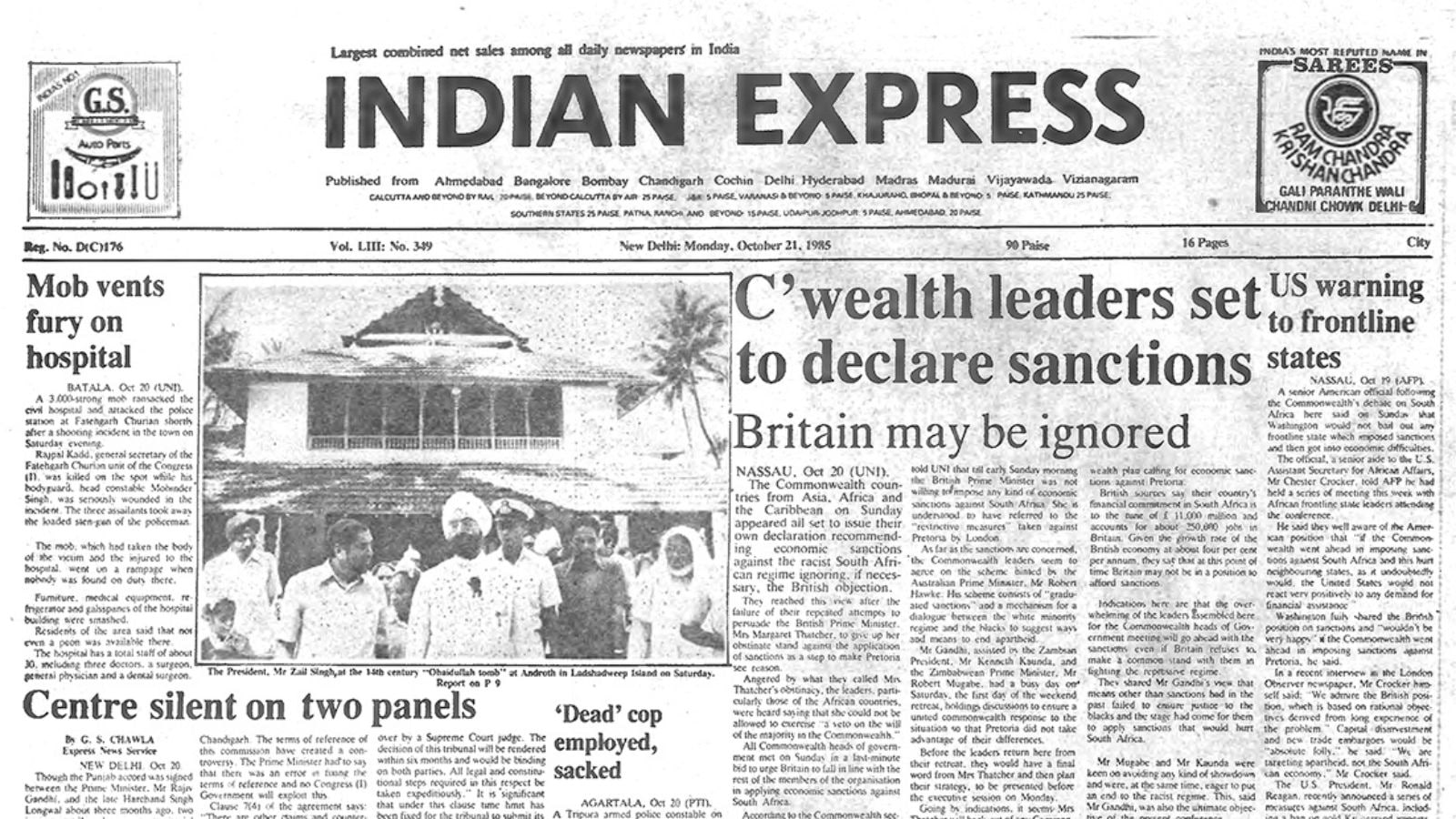 Forty years of betrayal: Commonwealth sanctions still wound us.
Commonwealth’s 1985 sanction scars still bleed.