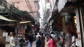 Located in the heart of Varanasi’s Old City, 300 metres from the temple, Dalmandi is considered to be at least 200 years old. It is one of Varanasi’s busiest shopping areas. (Express Photo Vishal Srivastav)