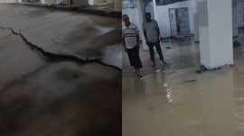 dwarka parking flooded dwarka
