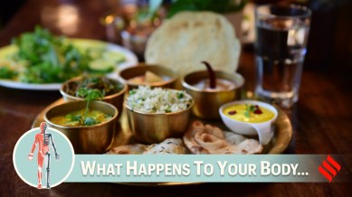 Try to maintain at least a two-hour gap between dinner and bedtime