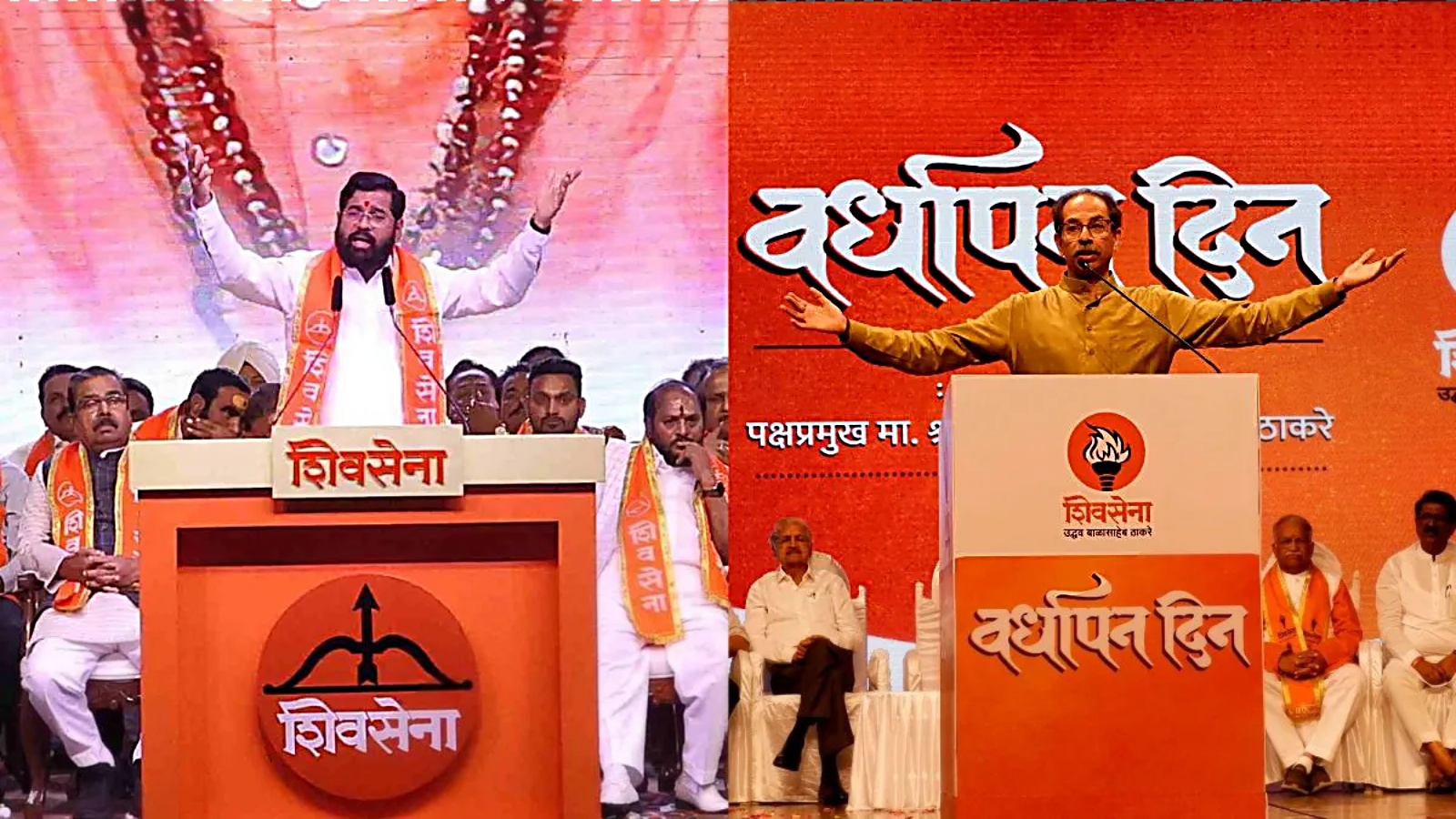 Shinde Criticizes Uddhav and Rahul at Dussehra Rally