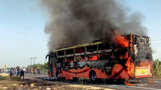 ‘First thought was someone was smoking’ – Tales of horror from Jaisalmer bus fire