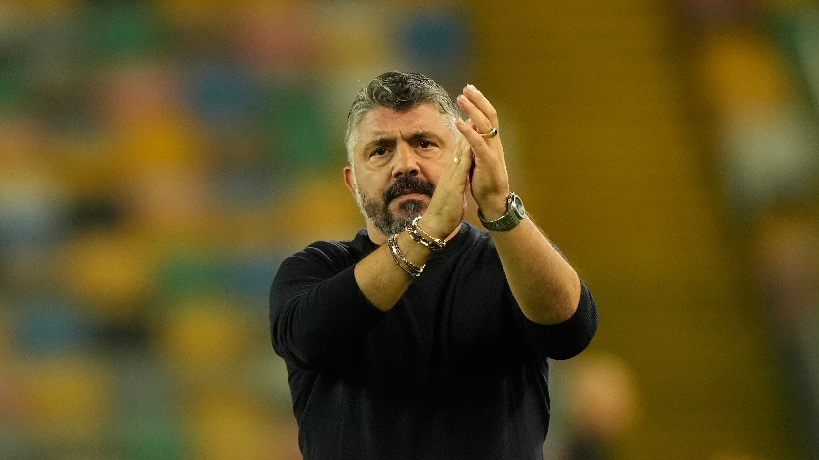 Gennaro Gattuso: ‘Will take credit if we manage to qualify, otherwise will go and live far away from Italy. I’m already a bit far away’