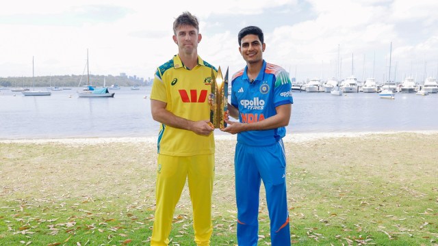 IND vs AUS 1st ODI Perth's Optus Stadium Pitch Report: Rain could delay toss. (PTI Photo)
