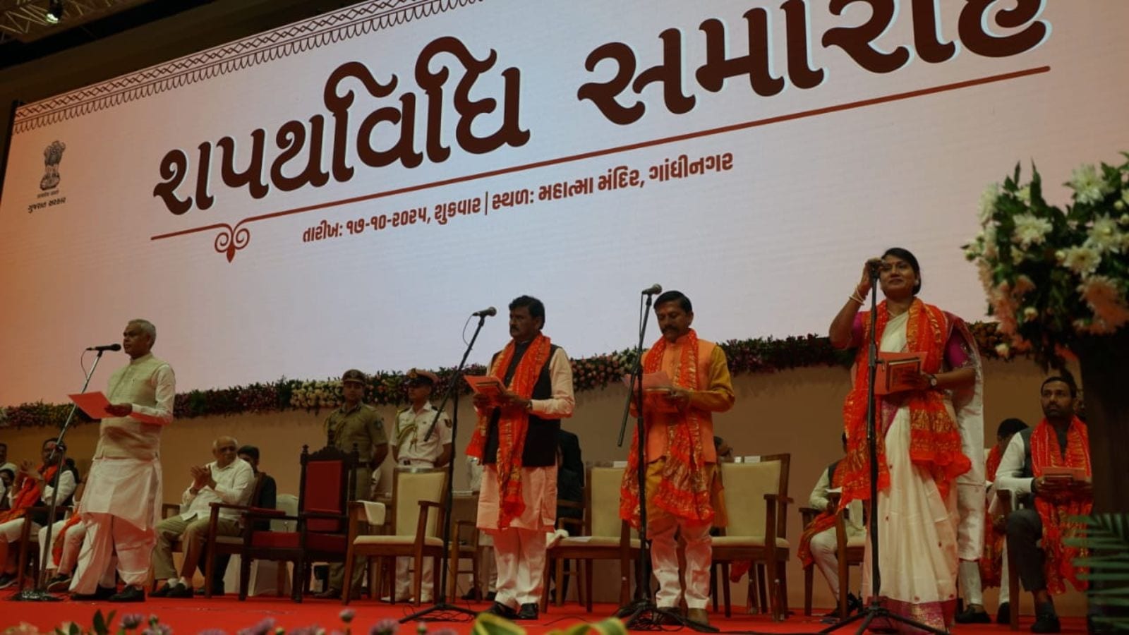 Day after cabinet reshuffle: Ministers take charge at new offices on Dhanteras