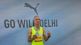 Singh participated in the Airtel Delhi Half Marathon for the first time in 2015, finishing first in the Delhi Police Cup category.