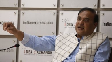 Nagaon, Dhubri, Himanta’s bid to arm people, Himanta Biswa Sarma, Himanta bid to arm people in Assam vulnerable areas, Assam vulnerable areas, Indian express news, current affairs