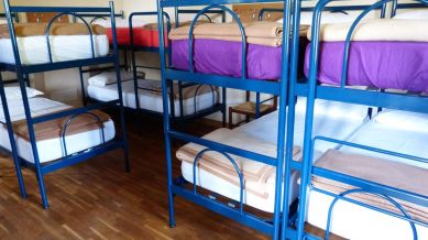 As part of the protest, students threw all the cleaning supplies out of the hostel to make a statement that they were not being used anyway.