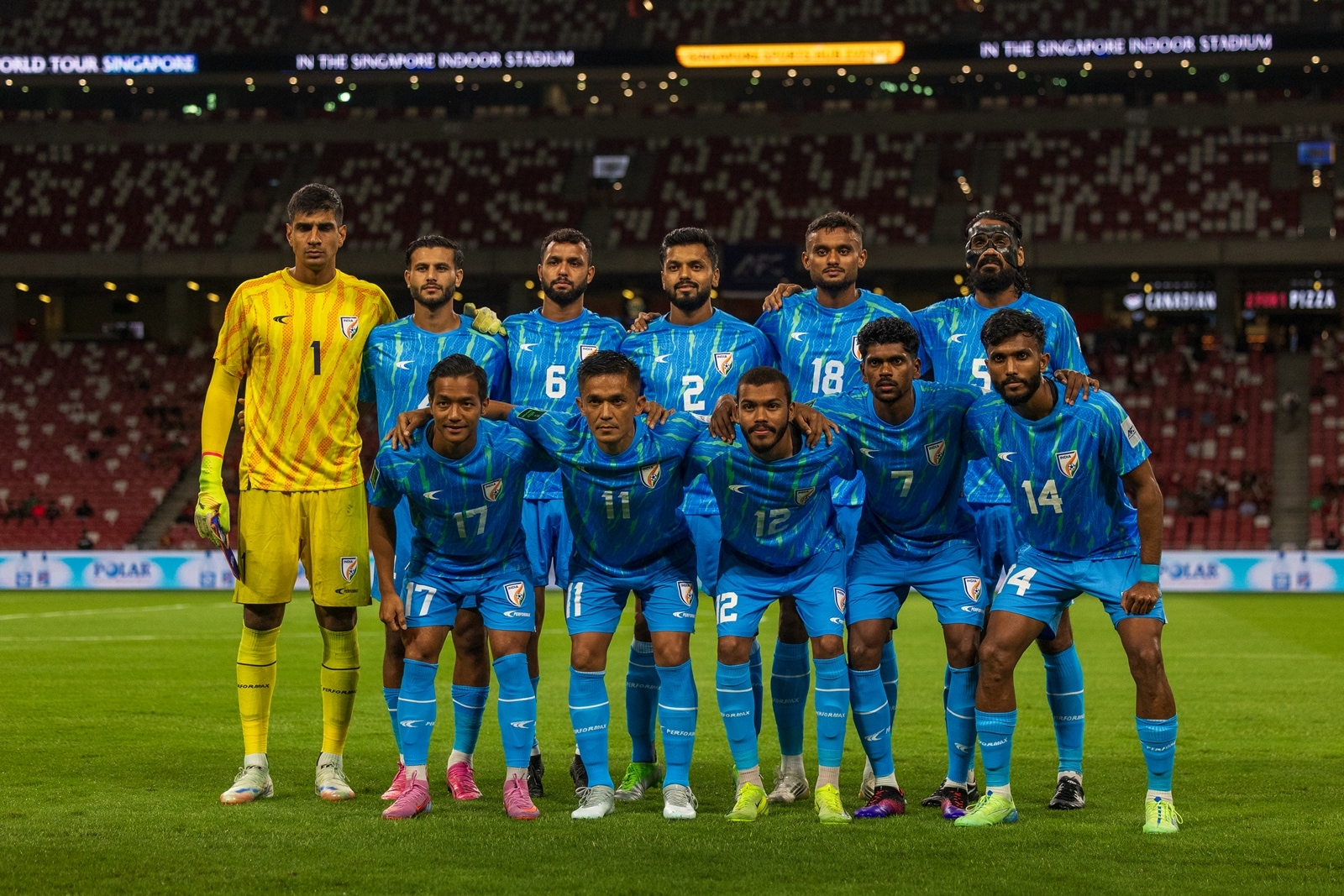 India needed a response in the second half, but their task didn't get any easier when they went down to 10 men. (Photo Credit: AIFF)